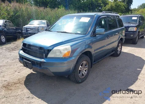 2005 Honda Pilot Ex from USA, damaged, VIN 5FNYF18455B066907